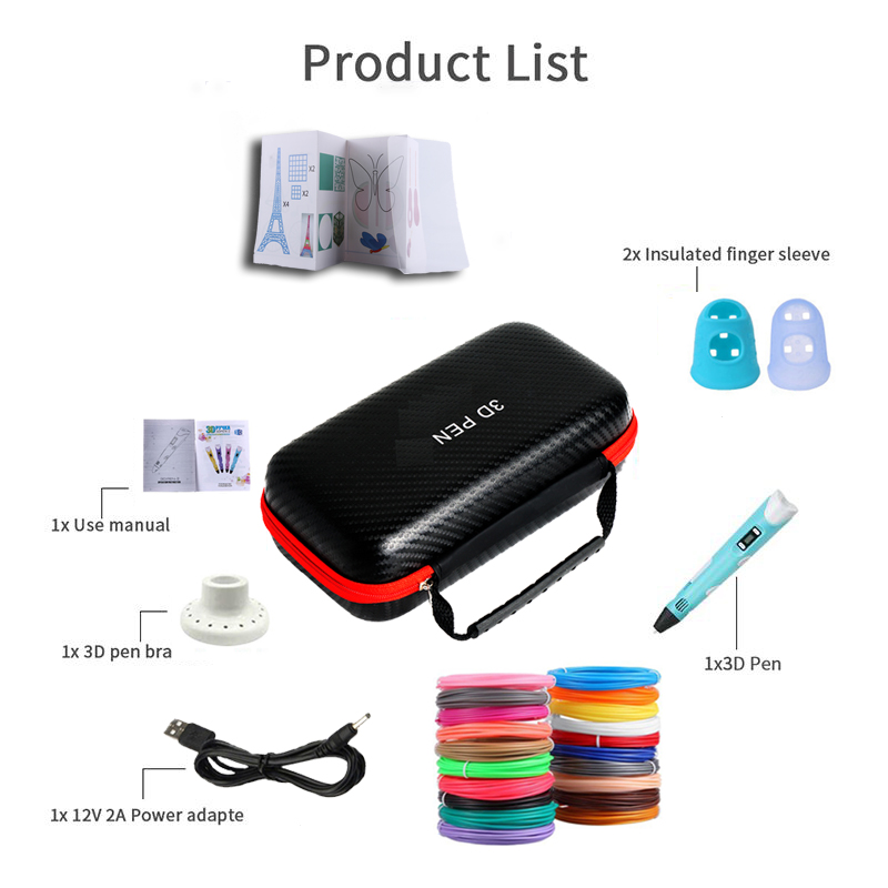 3D Pen With LCD Screen Compati - đánh giá và giá Pla Filament