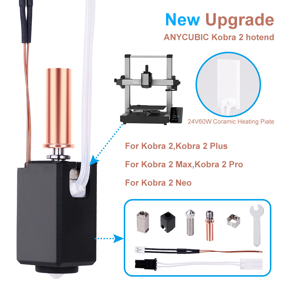 Hotend Kit for Anycubic Kobra  - đánh giá và giá Hotend Assembly
