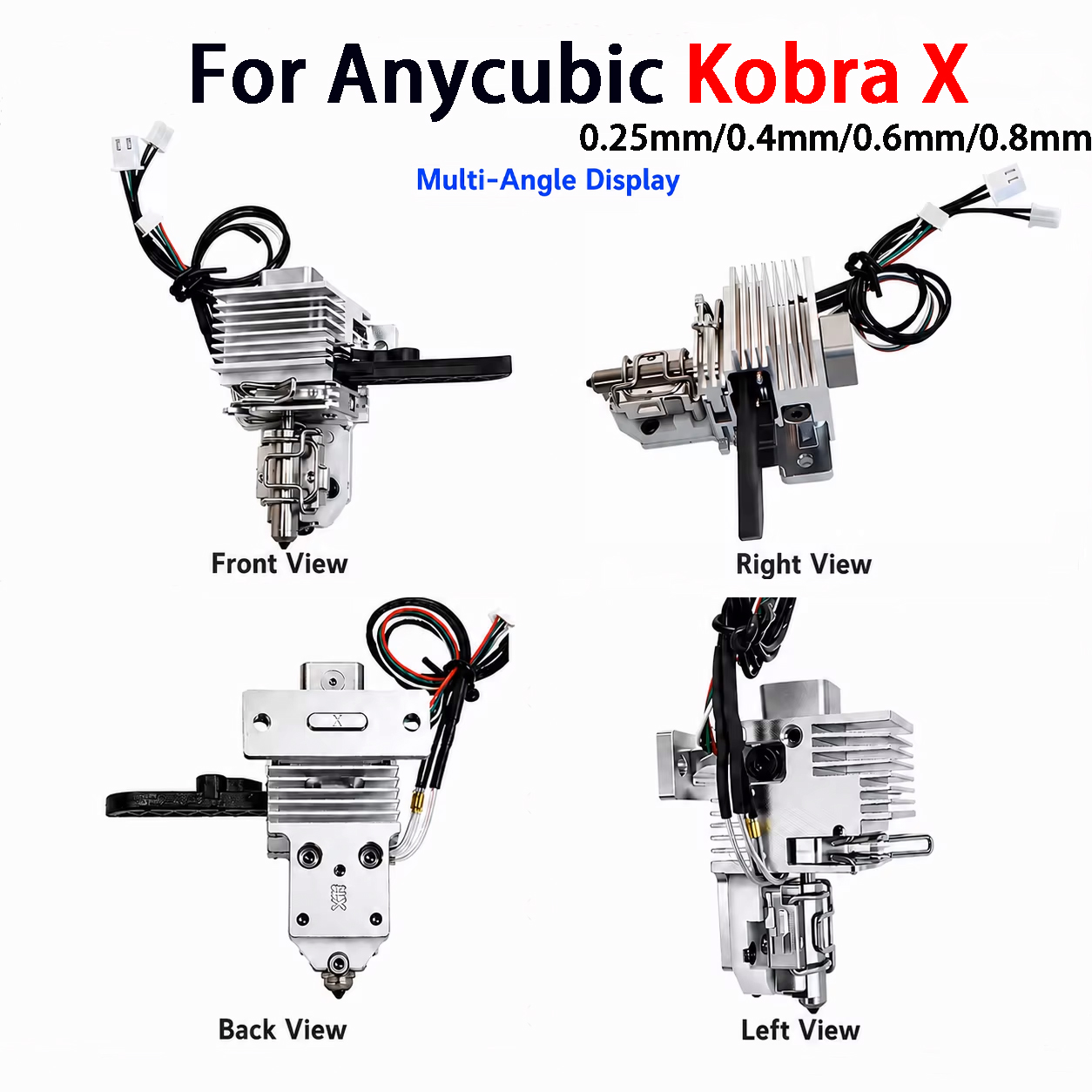 0.25 0.4 0.6 0.8mm Hot End Kit - đánh giá và giá Hotend Assembly