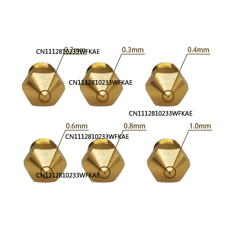5pcs MK10 M6 Extruder Nozzle 1 - đánh giá và giá Printer Nozzle