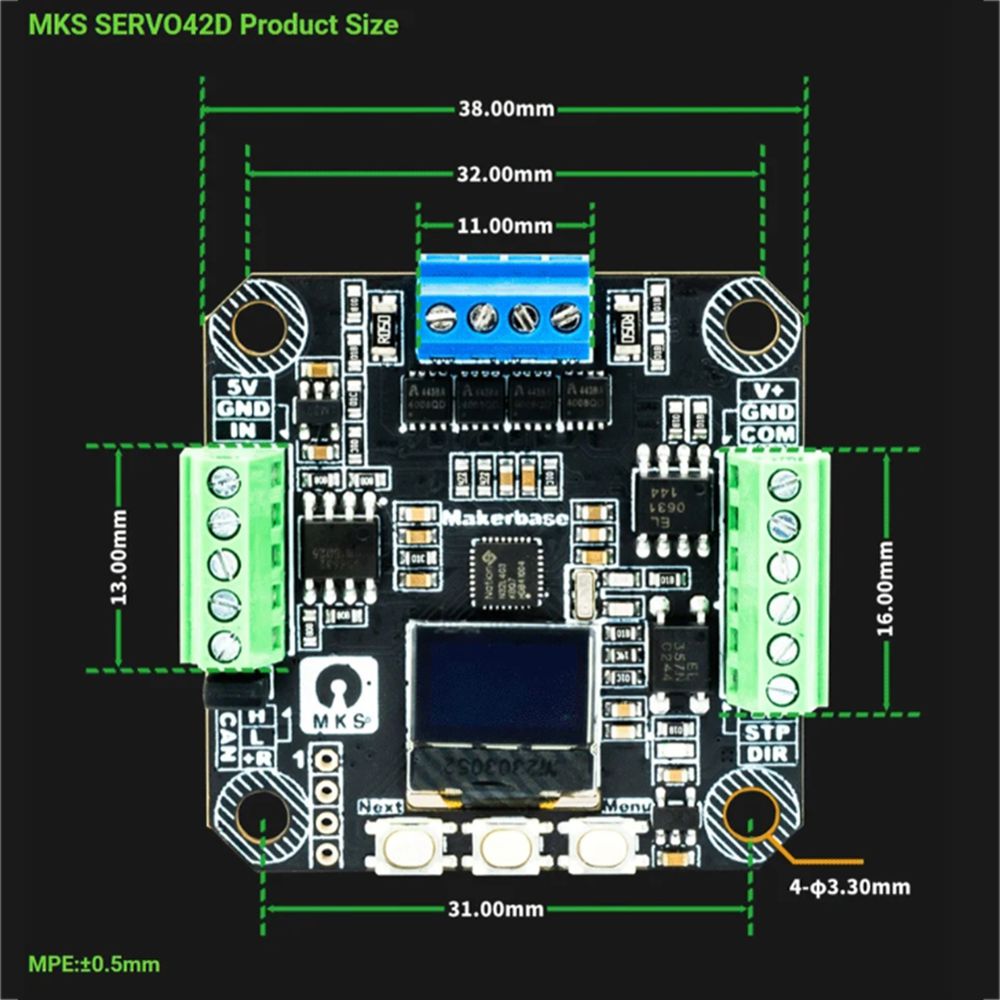 [AC18 Digital]/SERVO42D 40 CAN - đánh giá và giá Closed Loop Stepper Motor Nema 17