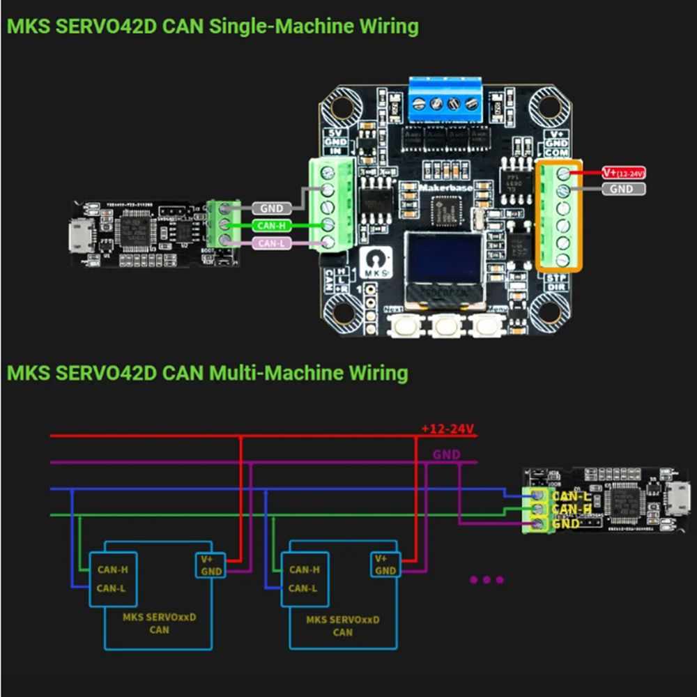 [AC18 Digital]/SERVO42D 40 CAN - đánh giá và giá Closed Loop Stepper Motor Nema 17