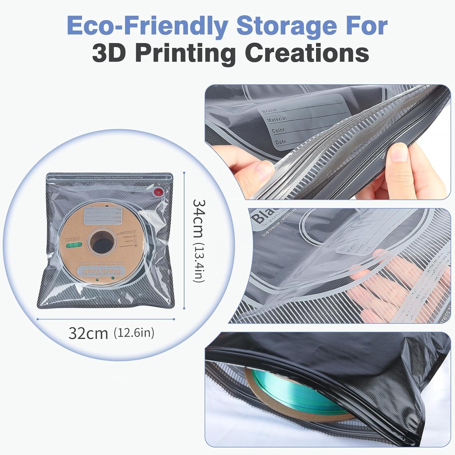 3D Filament Bag Black Filament - đánh giá và giá Abs Filament