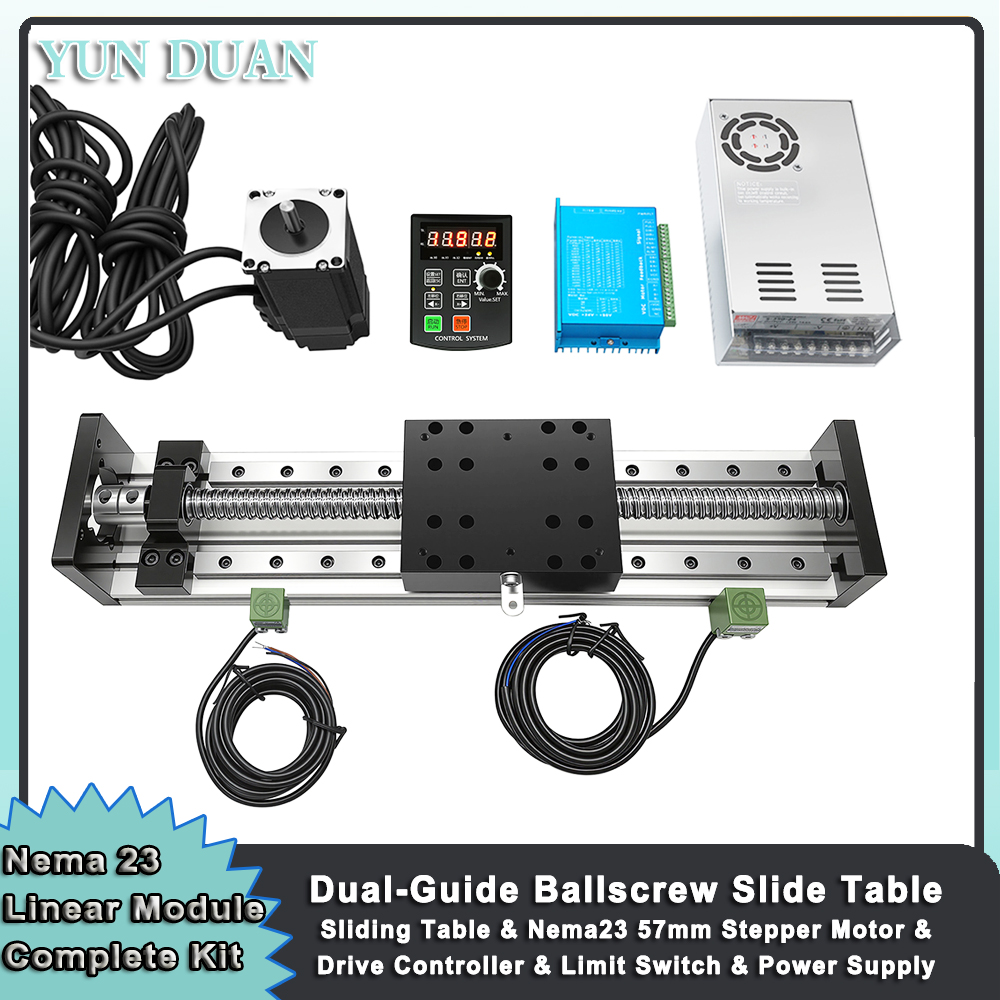 Nema 23 Linear Motor Drive Con - đánh giá và giá Linear Rail Mgn12H Set
