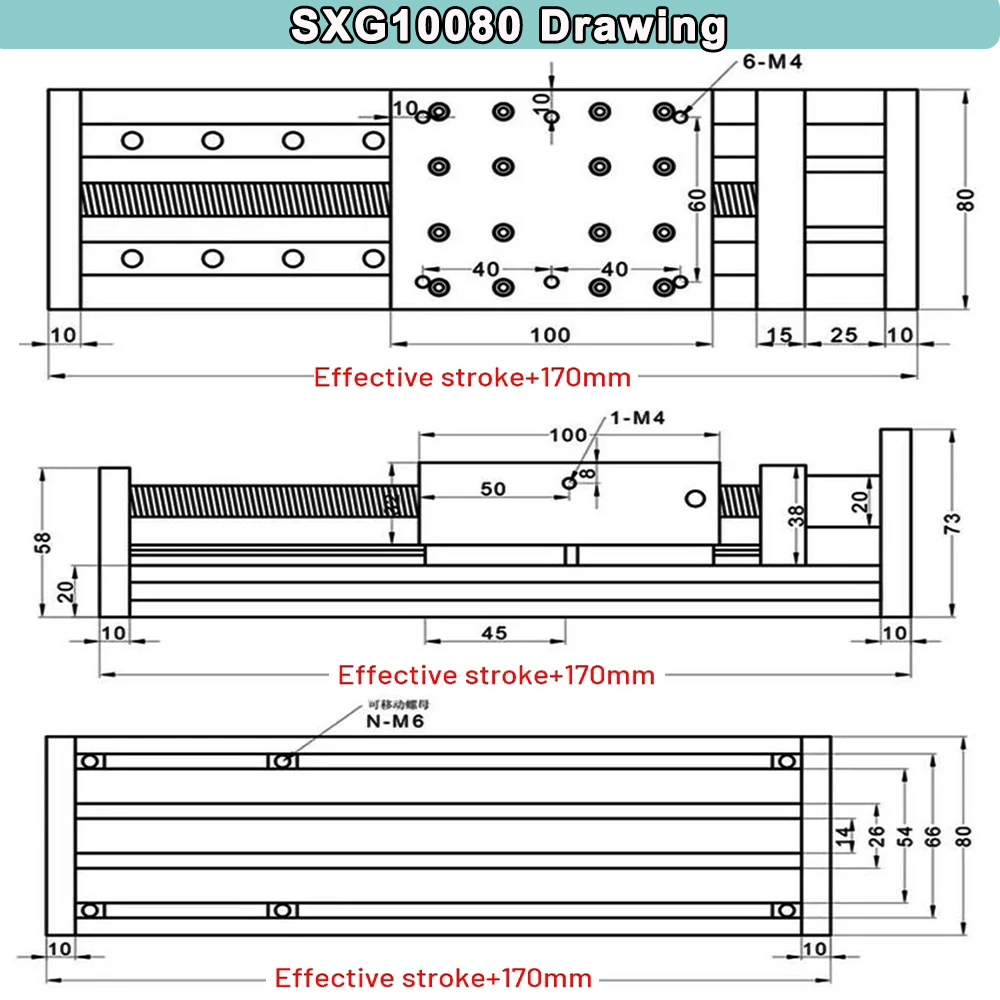 Nema 23 Linear Motor Drive Con - đánh giá và giá Linear Rail Mgn12H Set