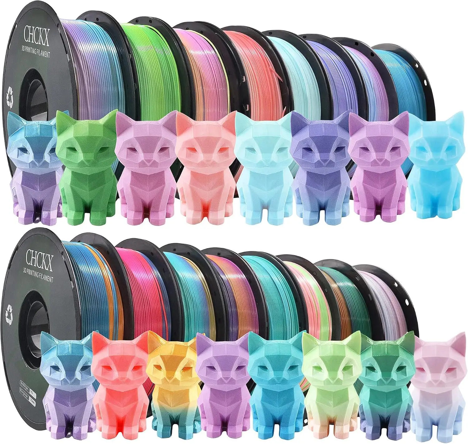 US Warehouse16 Pack Silk Rainb - đánh giá và giá Pla Filament