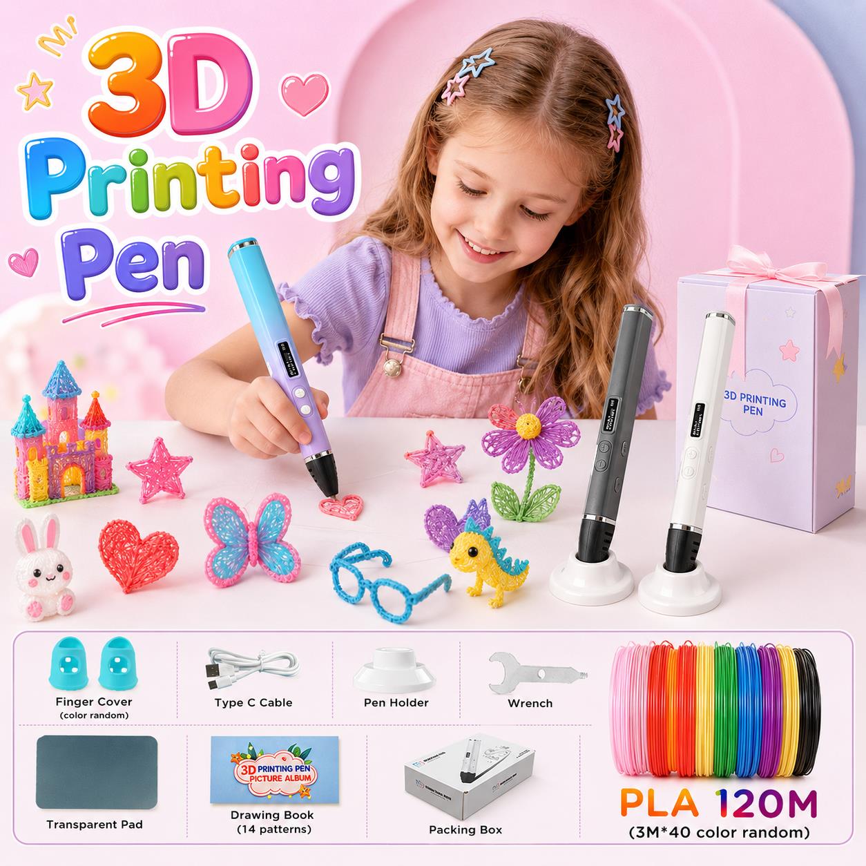 3D Printing Pen Kids with Type - đánh giá và giá Pla Filament