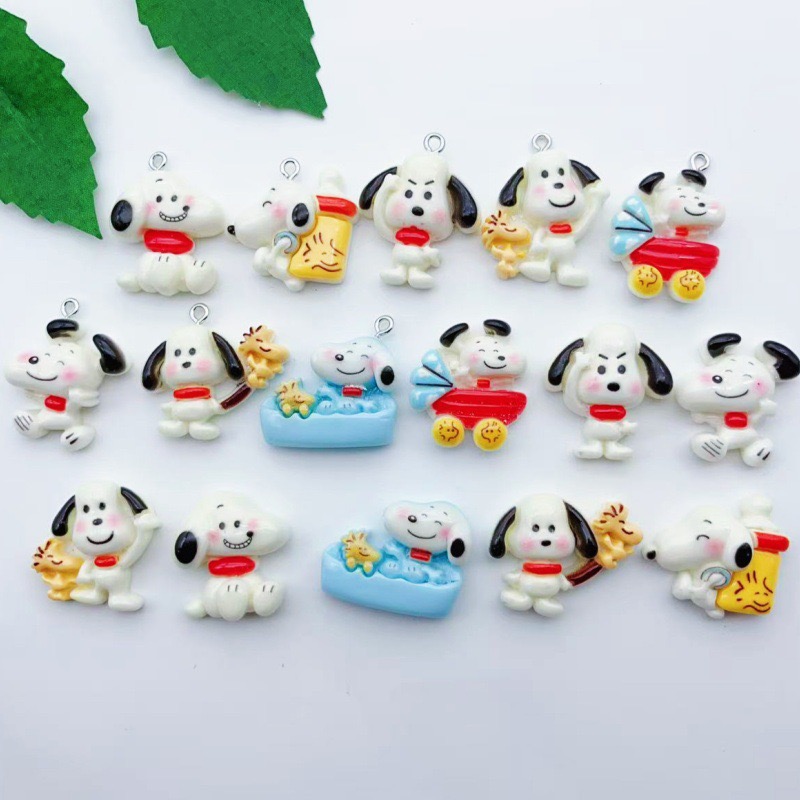 12pcs resin cartoon dog pendan - đánh giá và giá Resin