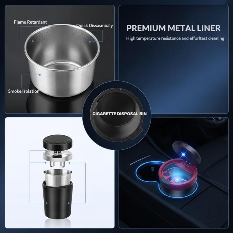 【CR】Car Ashtray Smokeless Flam - đánh giá và giá Cr Touch