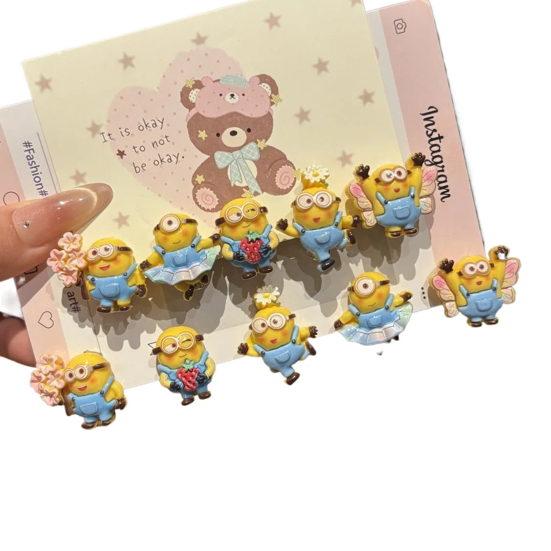 5pcs/10pcs Cute Resin Minions  - đánh giá và giá Resin Vat