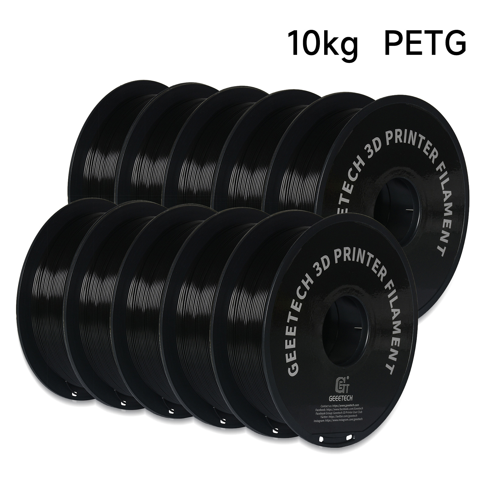 GEEETECH 10Kg In One Box Matte - đánh giá và giá Filament 1.75